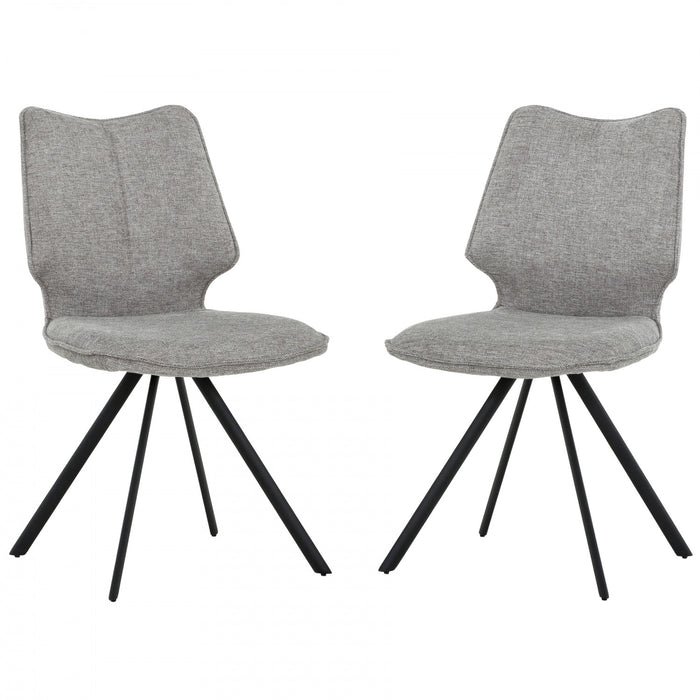 Ensemble de salle a manger extensible Bram 7 pieces (71 a 94 po de largeur) avec 6 chaises rembourrees