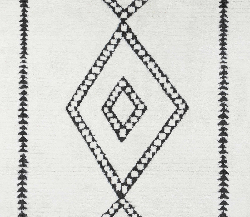 Tapis Contemporain Zelda 9'10\" x 12'10\" en Ivoire