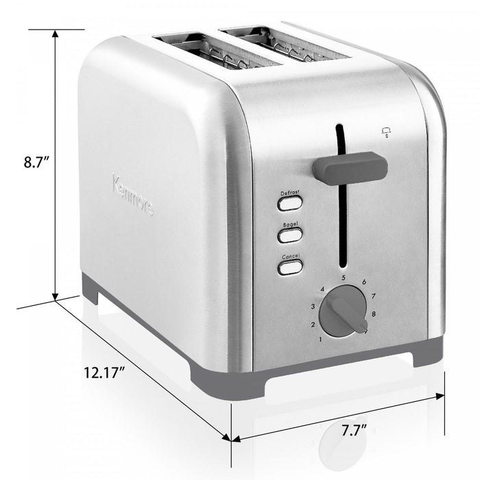 Grille-pain Kenmore à 2 tranches, acier inoxydable - KKTS2SS