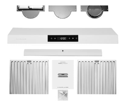Hotte de cuisinière sous l'armoire Hauslane de 30 po blanc mat - UC-PS18WHT-30