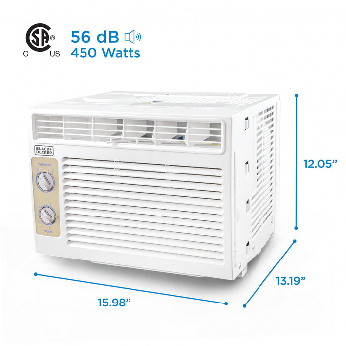 Climatiseur de fenêtre Black+Decker de 5 000 BTU - BD05MWT6