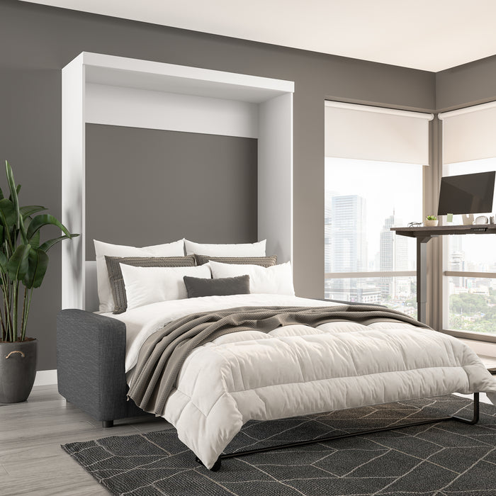 Grand lit escamotable Pur de Bestar avec sofa - blanc