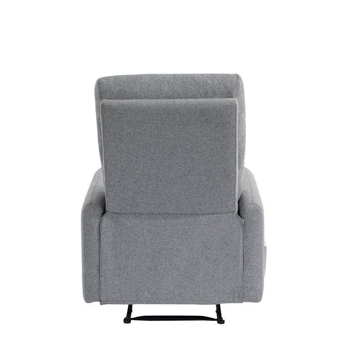 Fauteuil d’appoint à inclinaison électrique Kai de DHP en lin avec massage et chaleur - gris foncé