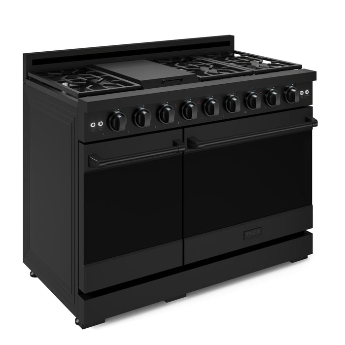 Cuisinière à gaz amovible de style professionnel collection Gordon Ramsay de Thor Kitchen de 48 po - RSG48EB