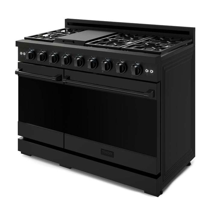 Cuisinière à gaz amovible de style professionnel collection Gordon Ramsay de Thor Kitchen de 48 po - RSG48EB
