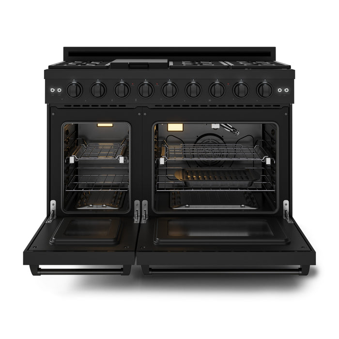 Cuisinière à gaz amovible de style professionnel collection Gordon Ramsay de Thor Kitchen de 48 po - RSG48EB