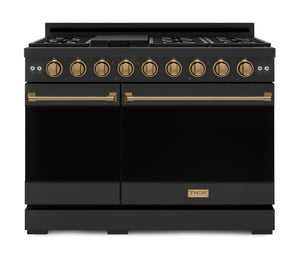 Cuisinière à gaz amovible de style professionnel collection Gordon Ramsay de Thor Kitchen de 48 po - RSG48EB-RSG