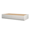 Lit simple plateforme Ameriwood Home avec tiroirs - chêne ivoire