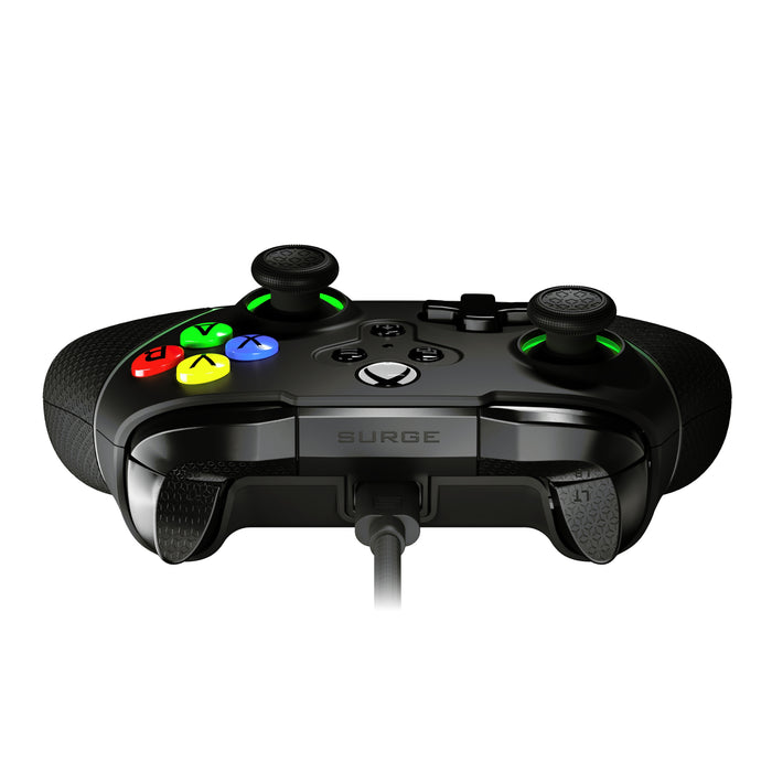 Manette Microwatt Junior Livewire de Surge noire pour consoles Xbox de séries X et S