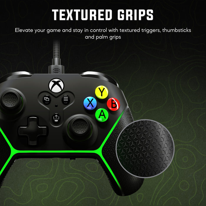 Manette Microwatt Junior Livewire de Surge noire pour consoles Xbox de séries X et S