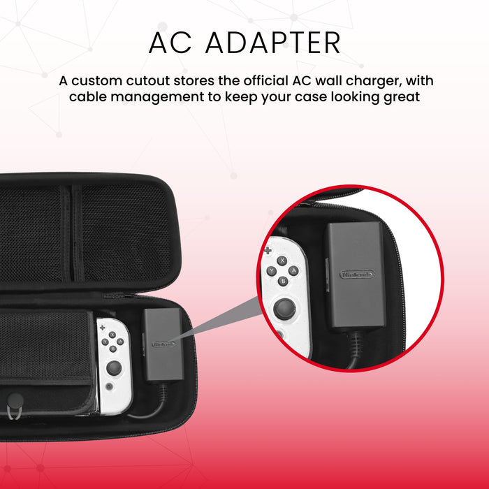 Étui gris foncé Surge pour console Nintendo Switch modèle DELO