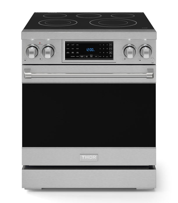 Cuisinière électrique amovible de style professionnel collection Gordon Ramsay de Thor Kitchen de 30 po avec panneau de commande tactile inclinable - RSE30