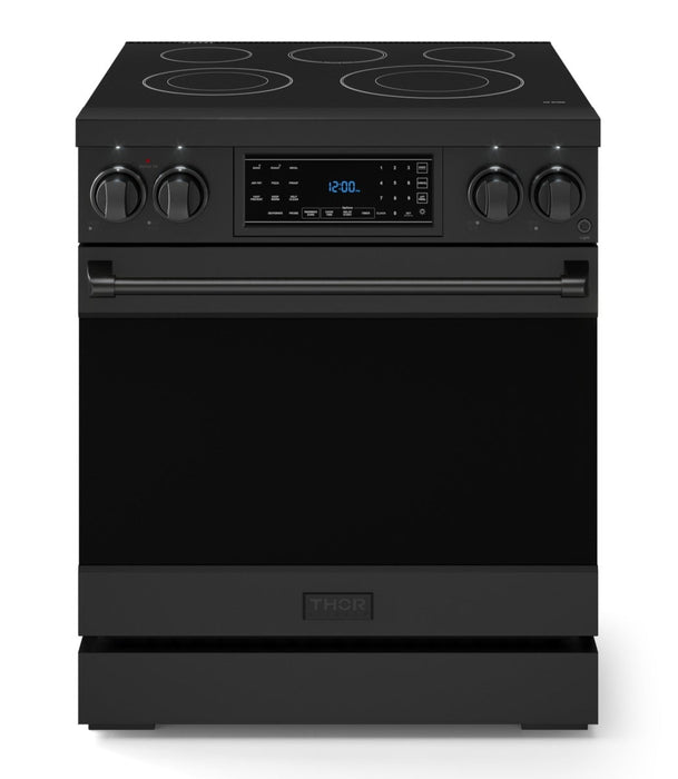 Cuisinière électrique amovible de style professionnel collection Gordon Ramsay de Thor Kitchen de 30 po avec panneau de commande tactile inclinable - RSE30B