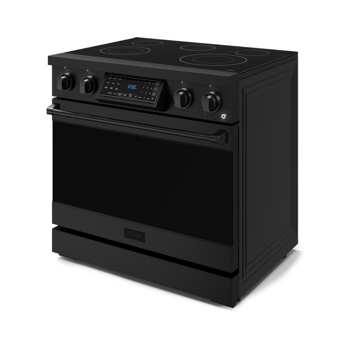 Cuisinière électrique amovible de style professionnel collection Gordon Ramsay de Thor Kitchen de 36 po avec panneau de commande tactile inclinable - RSE36B
