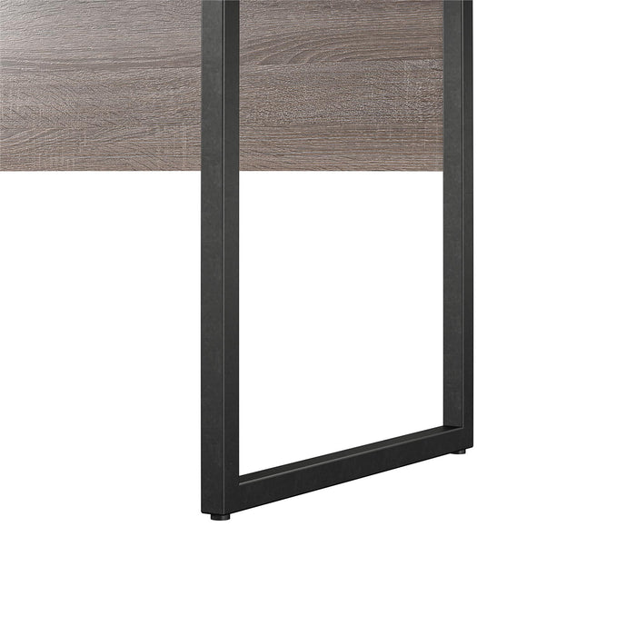 Bureau de travail Dorel Home en matériaux mixtes - chêne gris vieilli