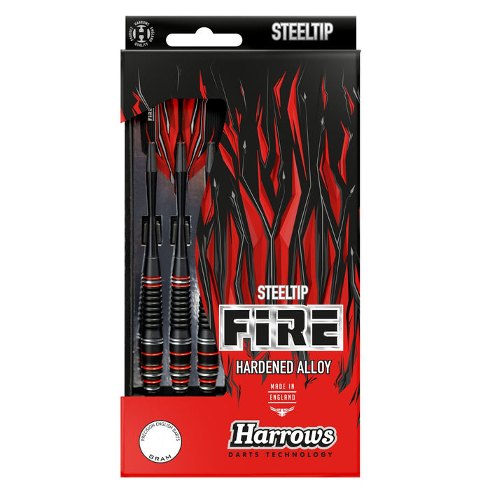 Fléchettes 24 grammes Harrows Fire en alliage de qualité supérieure