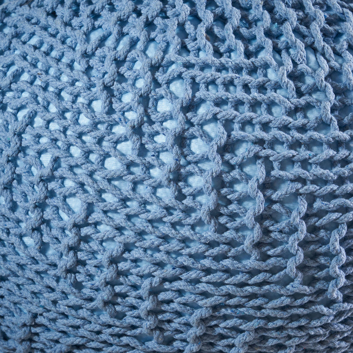 Pouf Rembourré Murphy, 100 % Coton - Noir