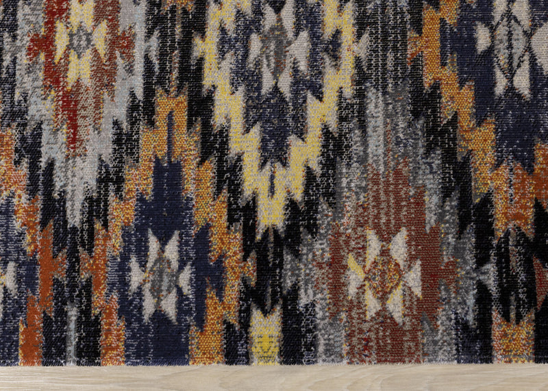 Carpette Spring à motif lumineux du Sud-Ouest pour l'extérieur - 6 pi 7 po x 9 pi 6 po
