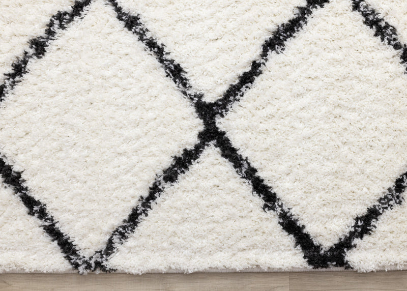 Carpette Taylor à motif de treillis pour l'intérieur - 6 pi 7 po x 9 pi 6 po