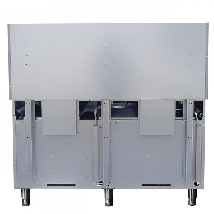 Cuisiniere a gaz Commerciale en acier inoxydable de 60 po, 10 bruleurs, 300 000 BTU – FCMGR0093-60