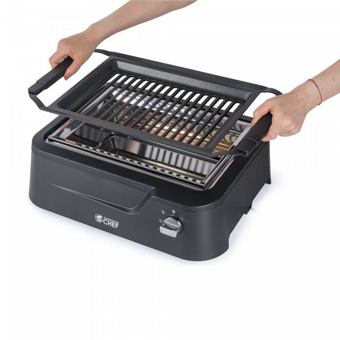 Gril infrarouge sans fumee d'interieur CHK Serie commerciale Chef