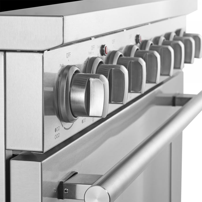 Cuisiniere electrique Paolo 36 pouces, acier inoxydable, 5,44 pi³ - FFSEL6011-36