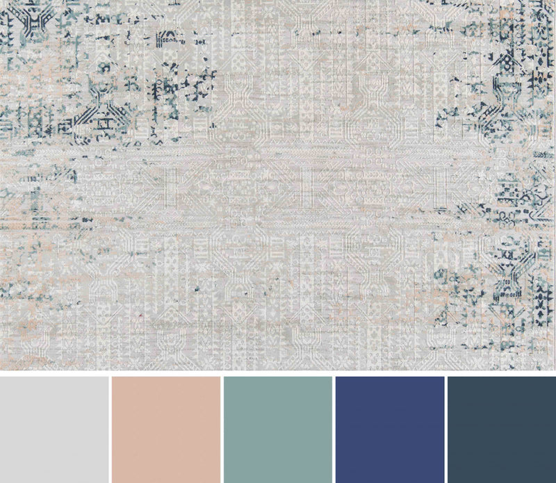 Tapis Traditionnel Amber 8'11\" x 12'6\" en Gris