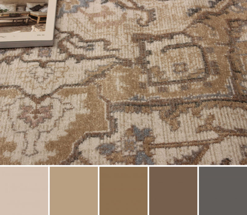 Carpette Stassie ivoire - 5 pi 0 po x 8 pi 0 po   