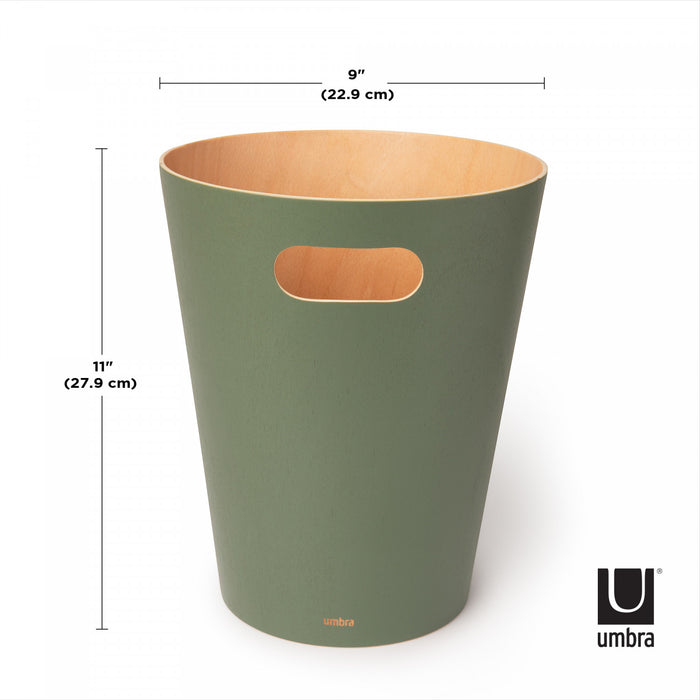Poubelle Woodrow de Umbra - épinette