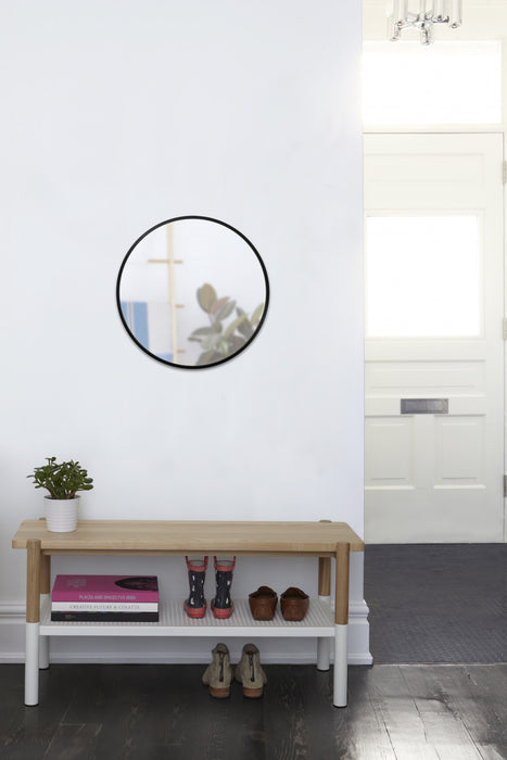 Miroir mural rond décoratif Hub de Umbra de 24 po x 24 po - noir