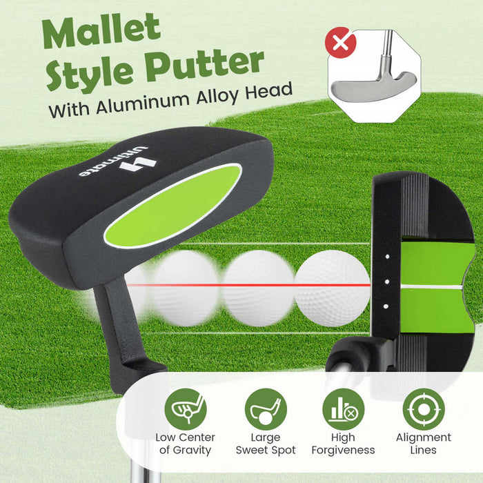 Ultimate Junior Golf Club Set Pour Enfants Comprend 165cc #3 Fairway Wood Et #7 Iron Green
