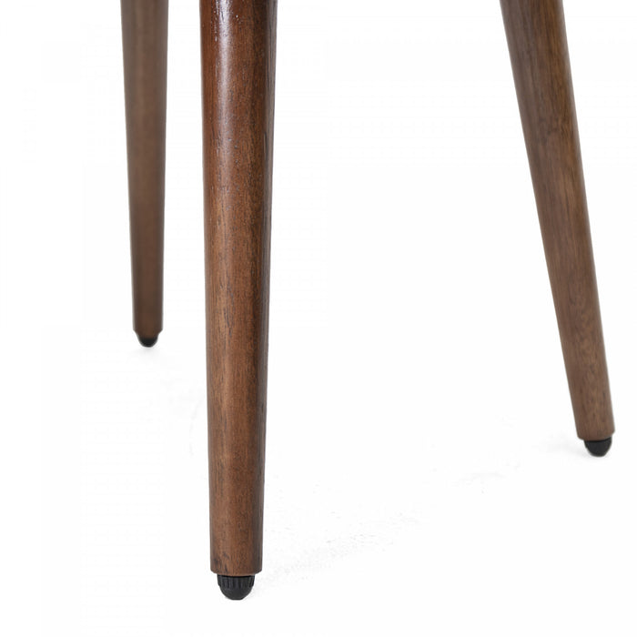 Emma Table de Nuit Moderne Mid-Century avec 2 Tiroirs, Marron