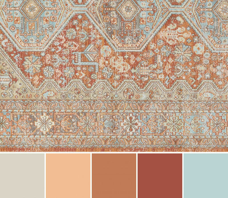 Tapis Traditionnel Alicia 6'7\" x 9'6\" en brun