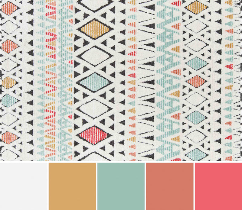 Tapis Contemporain Kaia 2'3\" x en Multi