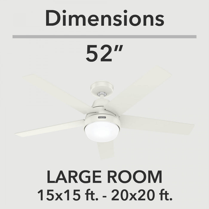 Ventilateur de plafond Aerodyne avec luminaire - Blanc