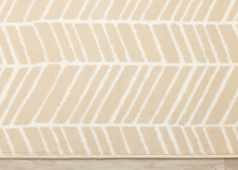 Carpette Florence à motif de chevrons pour l'intérieur - 4 pi 7 po x 6 pi 7 po