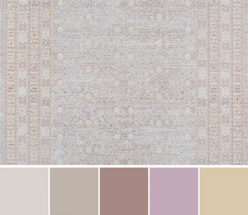 Tapis Traditionnel Valeria 9'3\" x 12'3\" en Gris