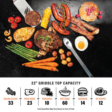 Gril sur chariot mobile avec capot Blackstone 22\" - 2475