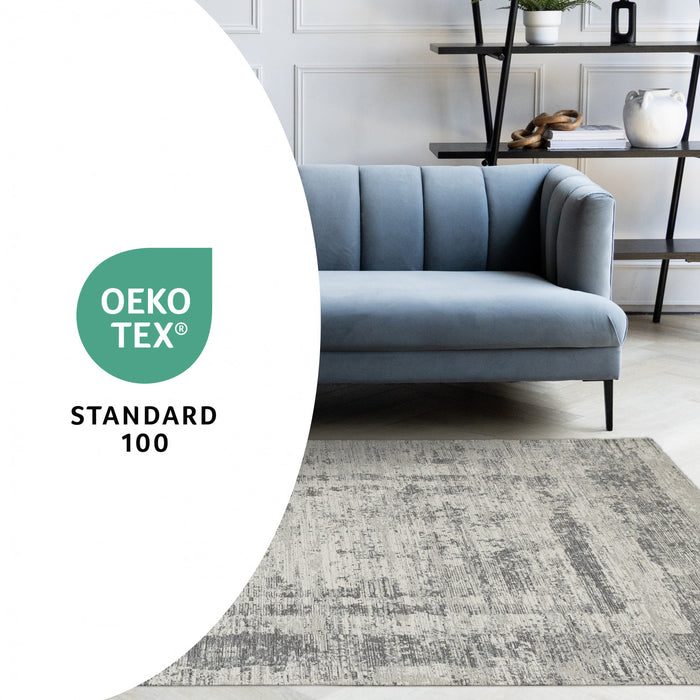 Tapis Kylie bordures gris delave, 7'10\" x 10'10\"