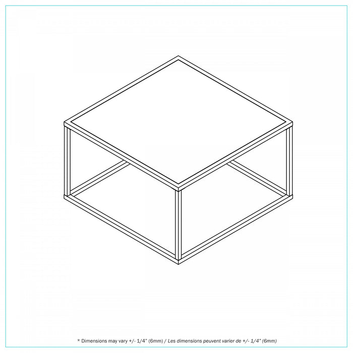 Muse Table Carree avec Plateau en Marbre