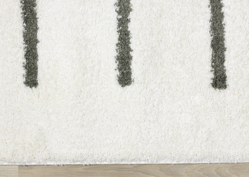 Carpette douce Taylor à motifs de lignes - 5 pi 3 po x 7 pi 7 po