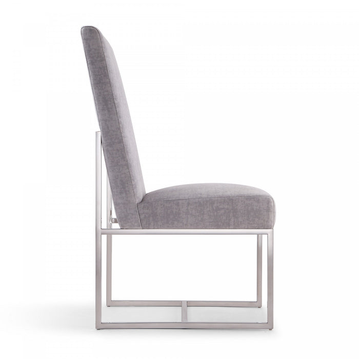 Ensemble de 8 chaises de salle a manger Element Modern en gris
