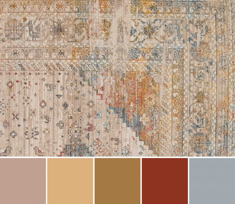 Tapis Traditionnel Ethel 5'0\" x en Multi