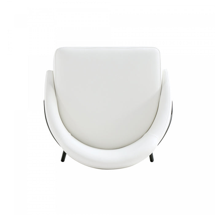 Tabouret de comptoir moderne en metal et tissu Gracie, blanc et noir - Lot de 2