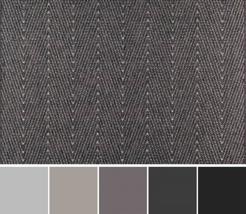 Tapis Contemporain Raven 2'0\" x 6'0\" en Gris