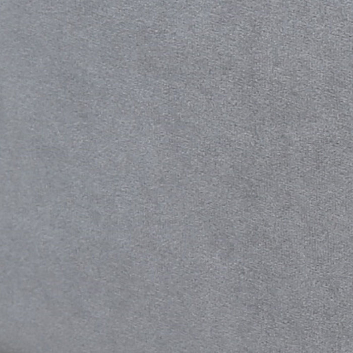 Lit Queen Heather style milieu du siecle moderne, rembourre en velours gris et or