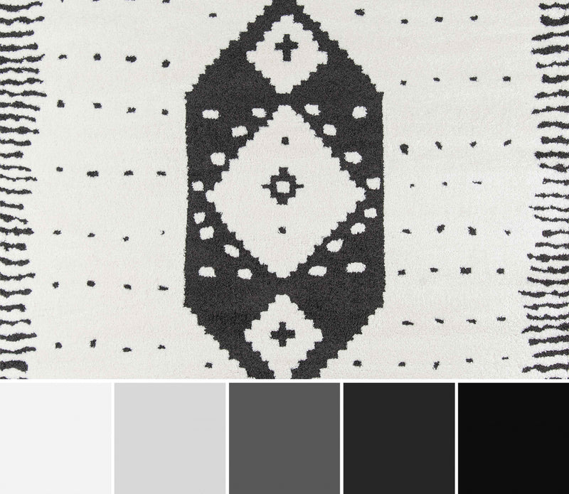 Tapis Contemporain Lyra 7'6\" x 9'6\" en Ivoire