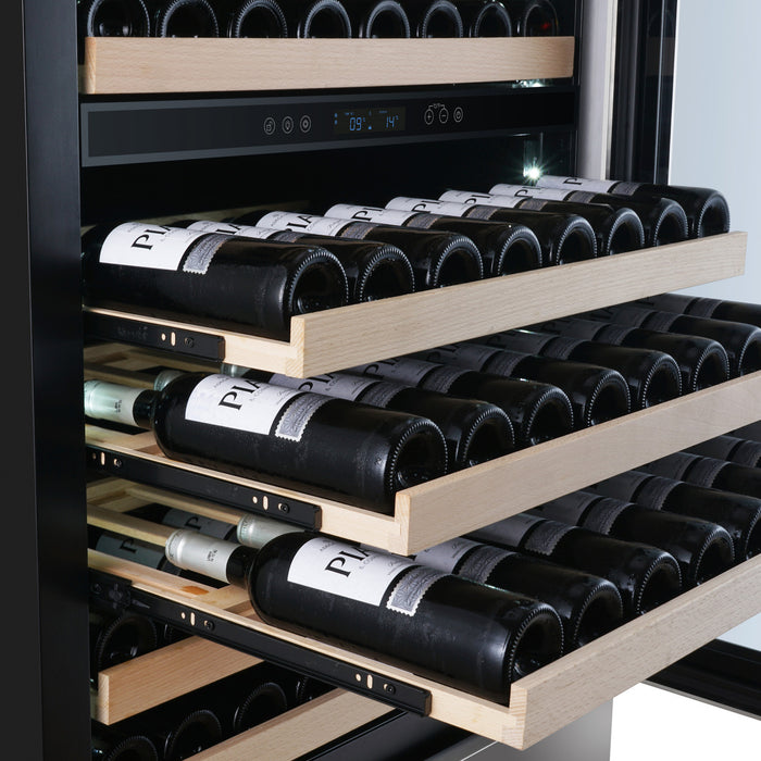 Refroidisseur a vin et a boissons Celano de 30\"a triple zone, 21,3 pi³, en acier inoxydable -FWCDR6697-30S
