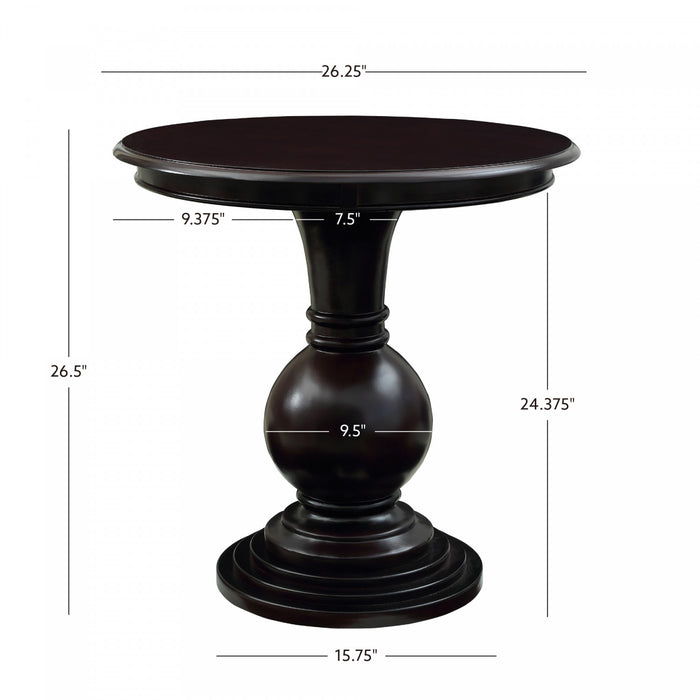 Table de bout ronde Amelia - espresso
