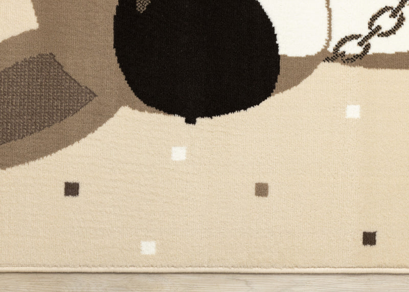 Carpette Forte à motif de chien confiant pour enfants - 5 pi 3 po x 7 pi 5 po
